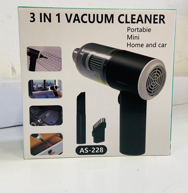 3 In 1 Mini Rechargeable Vacuum Cleaner As-228 – Portable Mini Wetdry Vacuum For Car Interior And Home Cleaning Car Vacuum Portable Vacuum Cleaner For Car