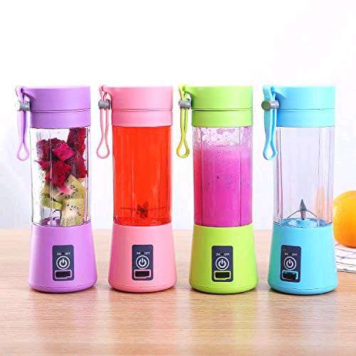 Portable Blender,  Rechargeable Travel Juicer Cup Electric Mini Personal Size Blenders for Smoothies and Shakes Fruit Juice Mixer with 6 Updated Blades for Travel Sports Kitchen